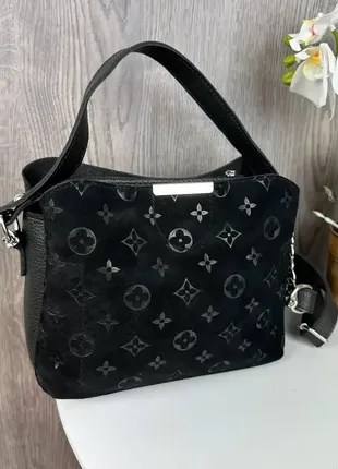 Женская мини сумочка на плечо экокожа черная, качественная классическая маленькая сумка для девочек