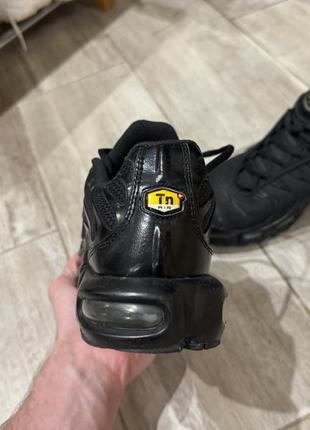 Кроссовки nike air max tn plus triple black черные оригинал