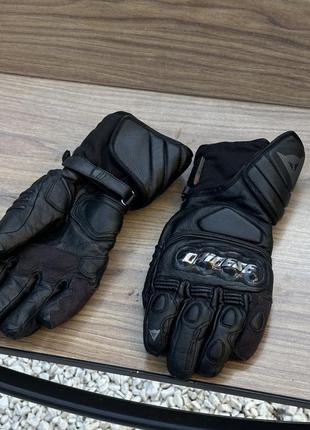 Мужские кожаные мото перчатки dainese мотоперчатки