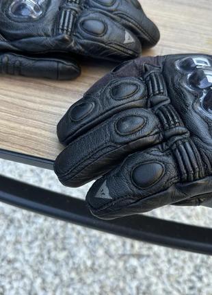 Мужские кожаные мото перчатки dainese мотоперчатки
