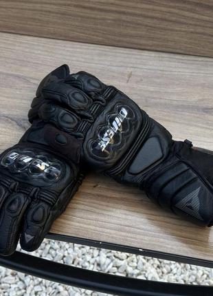 Мужские кожаные мото перчатки dainese мотоперчатки