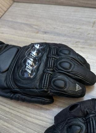 Мужские кожаные мото перчатки dainese мотоперчатки