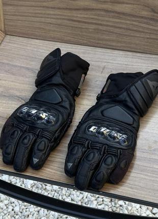 Мужские кожаные мото перчатки dainese мотоперчатки