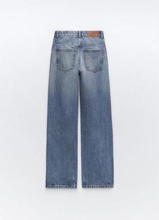 Джинси high rise straight long length zara7 фото
