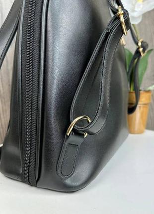 Замшевий жіночий рюкзак міський сумка трансформер рептилія, сумка-рюкзак жіночий замша4 фото