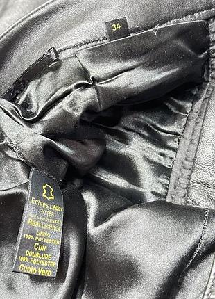 Высококачественные черные мужские кожаные брюки брюки джинсы