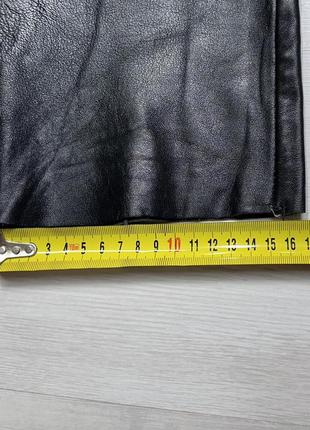 Высококачественные черные мужские кожаные брюки брюки джинсы