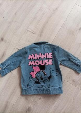 Джинсовая рубашка на 3мес.