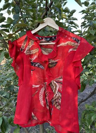 Летняя блуза с рюшами3 фото