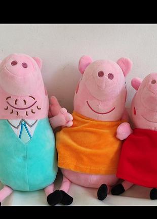 Озвучені ціна за 3 шт свинка пеппа тато і тато м'яка іграшка з європи