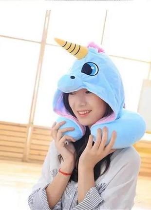 Дорожня подушка єдиноріг