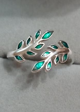 Серебряное кольцо "оливковая ветвь"7 фото