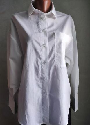 Базовая белая рубашка3 фото