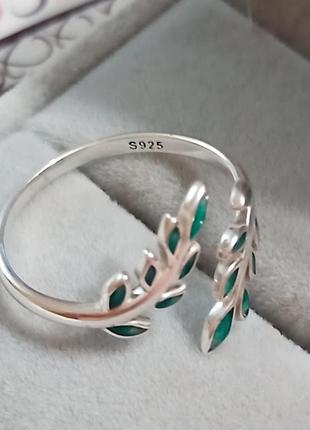 Серебряное кольцо "оливковая ветвь"10 фото