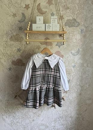 Платье твидовое river island 2-3 года 98 см