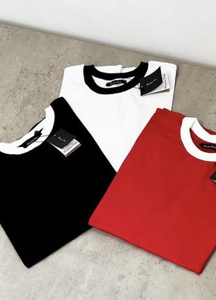 Футболки massimo dutti, з яскравим комірцем