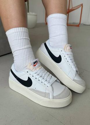 Кеди кросівки жіночі nike blazer platform white кеды кроссовки