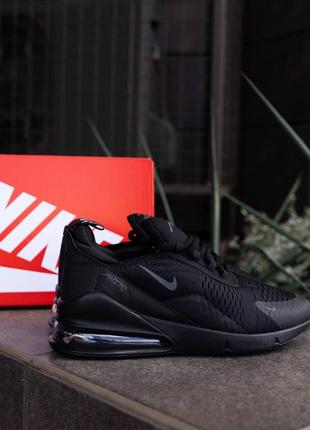 Мужские кроссовки найк аир макс 270 чёрные / nike air max 270 total black7 фото