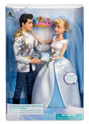 Набір весільний лялька попелюшка і принц, cinderella and prince charming wedding doll set6 фото