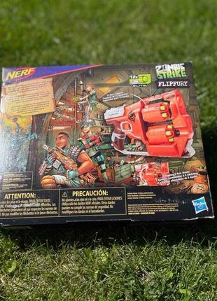Нерф зомбі страйк переворот nerf zombie strike flipfury blaster a96032 фото