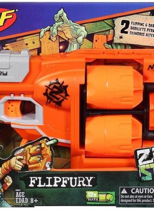 Нерф зомбі страйк переворот nerf zombie strike flipfury blaster a96033 фото