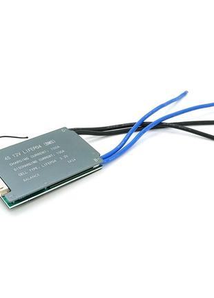 Bms плата leiba lifepo4 12v 4s 100a, алюмінієвий радіатор