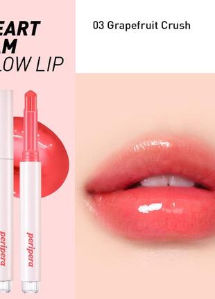 Сияющий блеск-помада в стике peripera heart jam glow lip 1.4 г (тон 02, 03, 04, 05 ,06 )4 фото