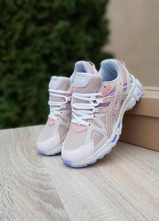 Жіночі кросівки asics gel kahana 8 пудра з бузковим9 фото