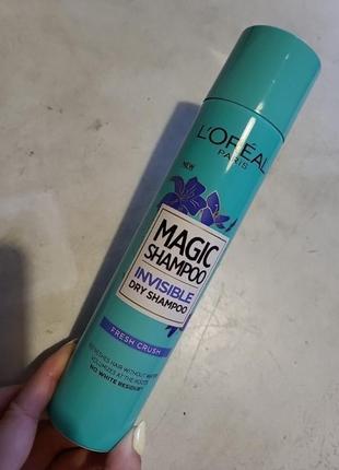 Сухий шампунь loreal invisible shampoo dry очисний fresh crush