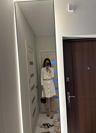 Біла сукня zara