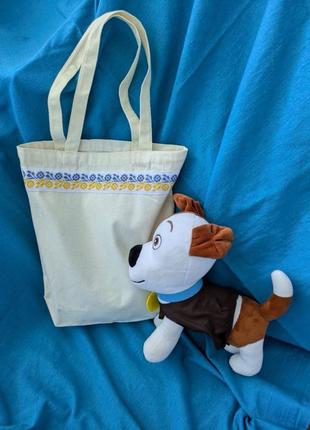Сумка шопер з вишивкою hand made