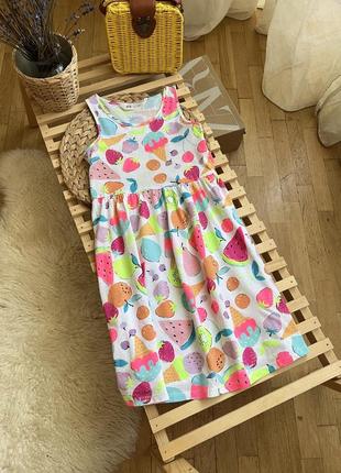 Яркое трикотажное платье от h&m