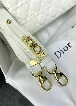 Сумка dior lady white gold7 фото