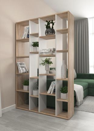 Полка для книг vays, современный стеллаж для дома, этажерка для игрушек и декора на 20 ячеек d-2