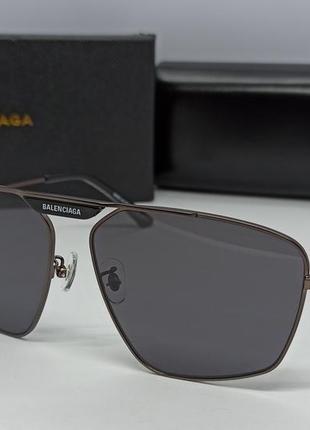 Очки  balenciaga bb0246s женские солнцезащитные черные в  металле