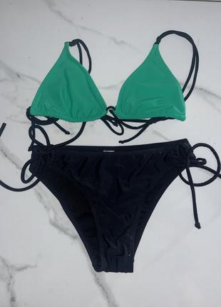 Раздельный купальник на завязках s m топ и плавки swimwear i’m