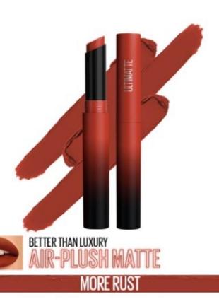Матова помада для губ maybelline new york color sensational ultimatte тон 899