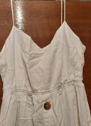 Стильный льняной сарафан zara xl