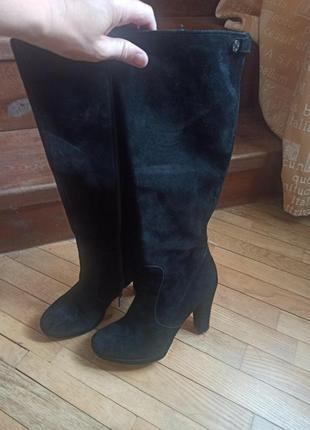Італійські замшеві сапоги