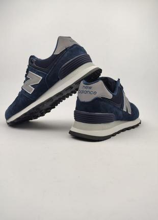 New balance 574 navy silver