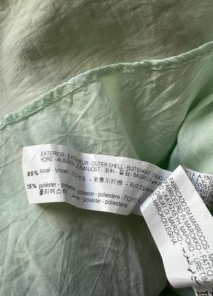 Ніжно оливкове ярусне плаття міді для дівчинки zara 10 років/140 см