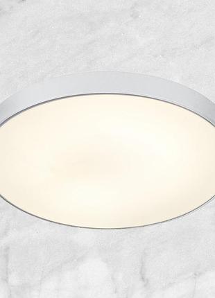 Біла 50см кругла світлодіодна люстра з пультом (52-l37 white)