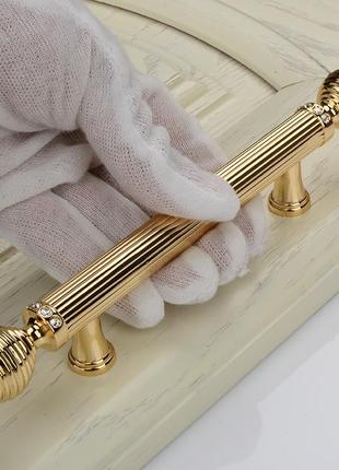Яскрава золота ручка в європейському стилі 96 мм3 фото