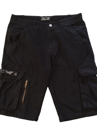 Кежуал/мілітарі карго шорти з велкро патчем black premium germany/5.11 tacticals/alpha industries/brandit/m-tac/helicon/sturm mil-tec