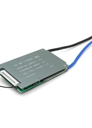 Bms плата leiba lifepo4 48v 16s 40a, алюмінієвий радіатор