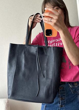 Шкіряний шопер італія