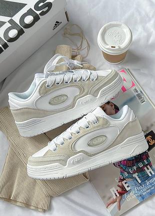 Кроссовки(2000 white/beige)🩷