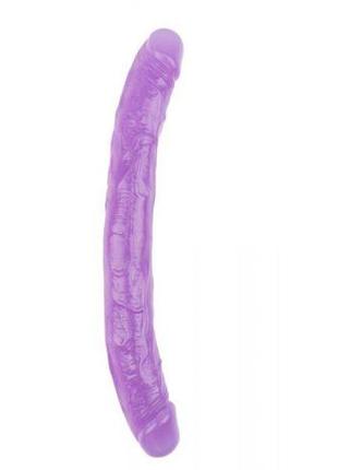 Двосторонній фалоімітатор 12.8 inch dildo, purple