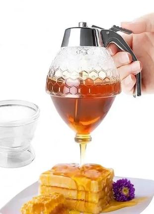 Диспенсер-місткість, дозатор для меду та соусів honey dispenser