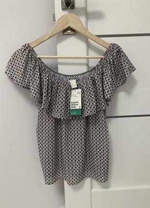 Топ h&m новая женская футболка s